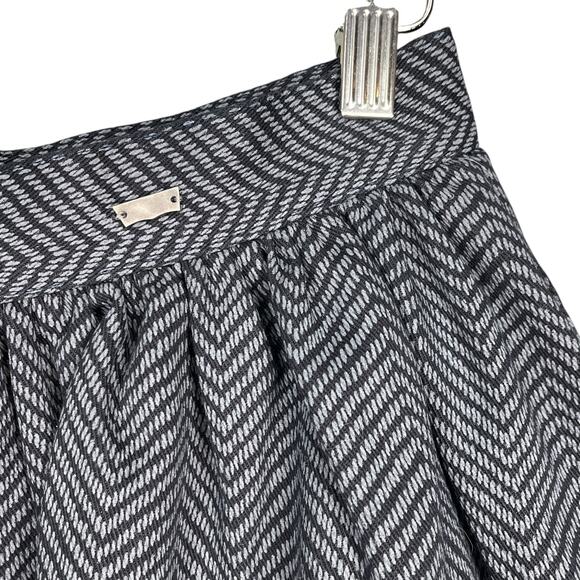 Levi’s Women’s Navy Gray Cotton Wool Blend Pleated Pocket Twee Academia Skirt 31 - Picture 4 of 8